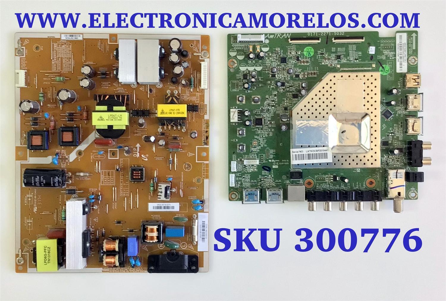 KIT DE TARJETAS PARA TV VIZIO / MAIN  3647-0852-0150 / 0171-2271-5032 / 3647085201502 (2A) / 0KM9E7D5G32552A / FUENTE 0500-0614-0270 / PSLF131401M / 050006140270 / 57I380D56179002 / SD4U001862 / PANEL LC470DUG (JF)(R1) / MODELO E470I-A0 LATKOC